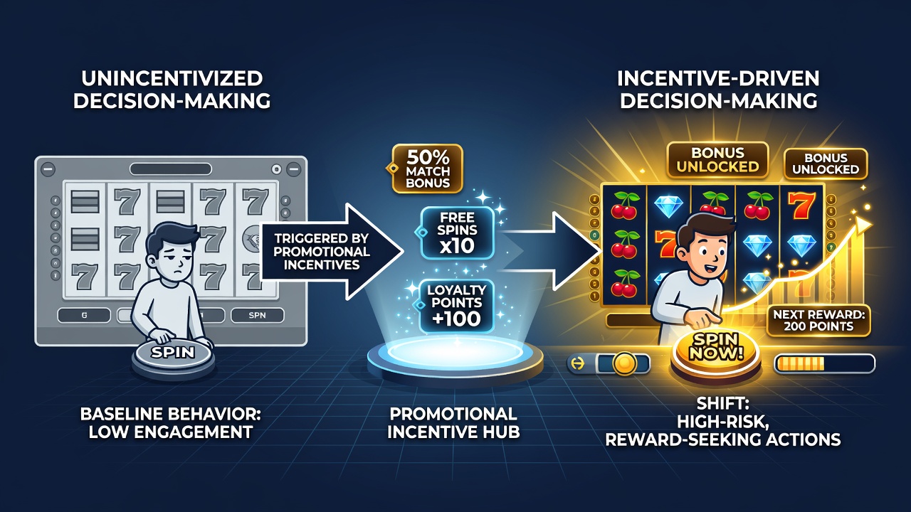 Analytics dashboard displaying shifts in slot game selections and session metrics during promotional periods